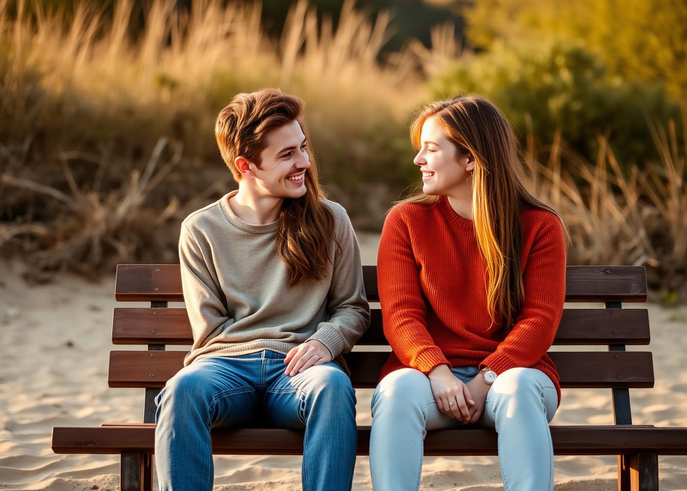 Twee jongeren in gesprek